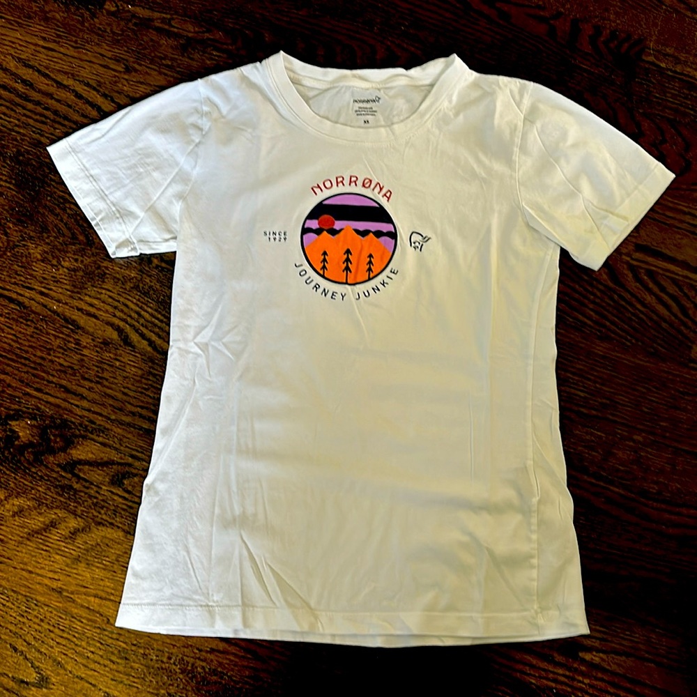 Women’s Norrona T-shirt, white, XS
